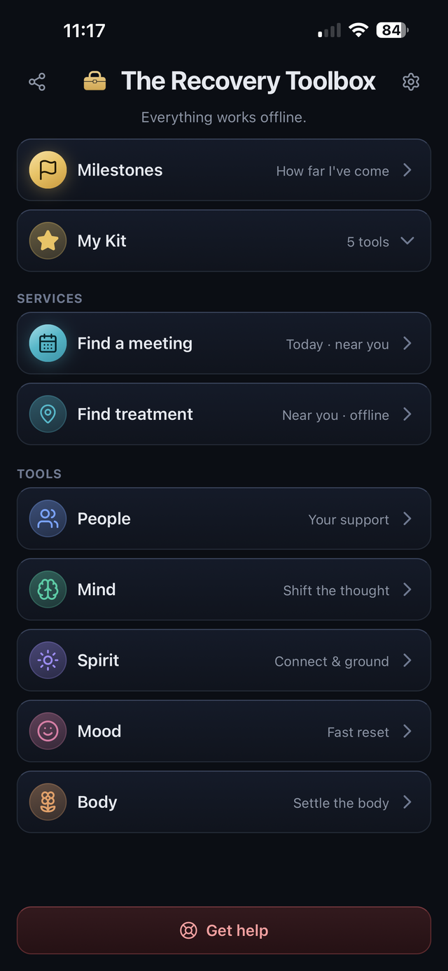 Recovery Toolbox home screen